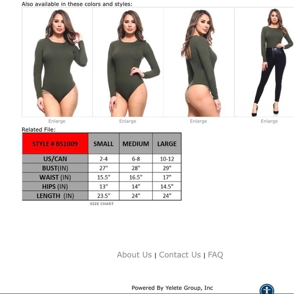 Olive green, super soft body suit NWT - Picture 7 of 8